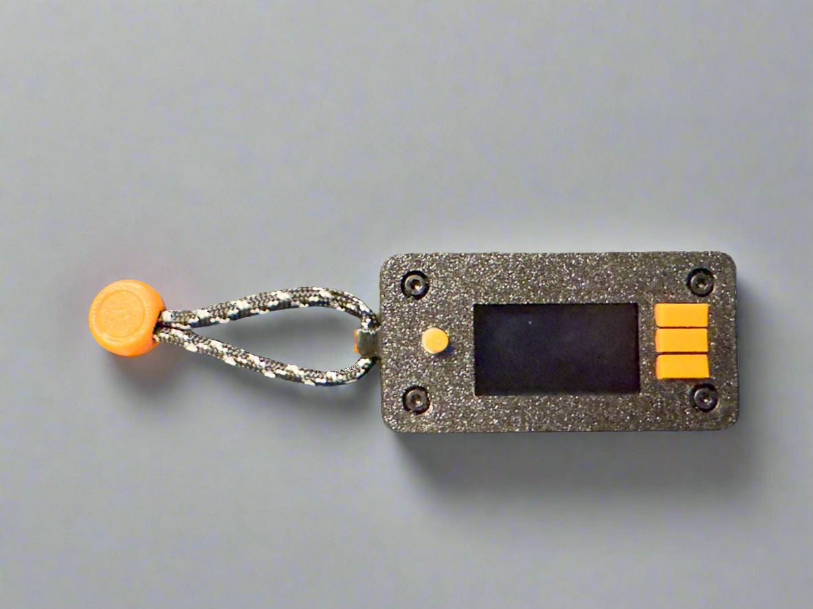 p4wnp1 ALOA | Front View 2 | Black with Orange accents | Flipper Zero Kickstarter Edition Colors